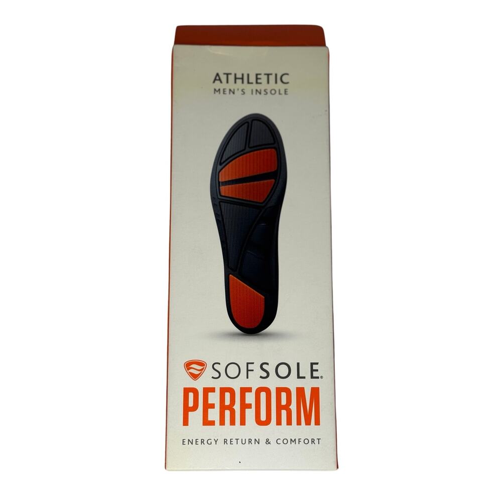 SofSole Perform Athletic Insoles - Mens Size 7-8.5 - New